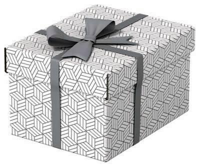 Pack 3 cajas de almacenaje y regalo pequeñas (255x200x150mm), blanca 628280