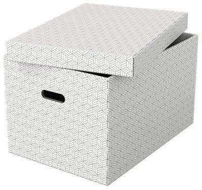 Pack 3 cajas de almacenaje grandes (510x355x305mm), blanca 628286