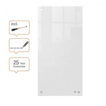 Panel pizarra magnética de cristal pequeña NOBO  300 x 600 mm