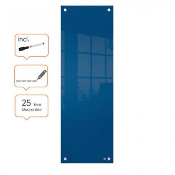 Panel pizarra magnética de cristal pequeña NOBO  300 x 900 mm