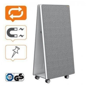 Sistema de pizarra magnética y tablero de anuncios móvil Move&Meet 1915569