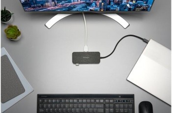 Replicador de puertos portátil 4K individual USB-C SD1650P con 100 W de alimentación Pass-Through K34020WW