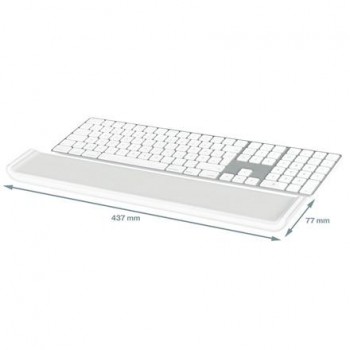 Reposamuñecas para teclado ajustable Leitz Ergo Cosy, gris 65240085