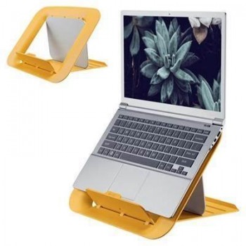 Soporte ordenador portátil ajustable Leitz Ergo Cosy, amarillo 64260019