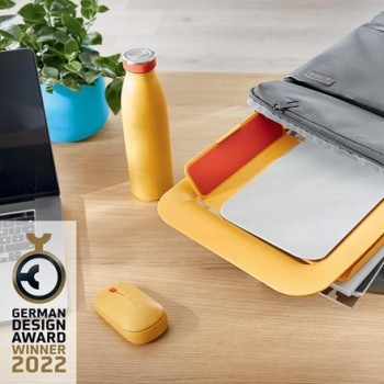 Soporte ordenador portátil ajustable Leitz Ergo Cosy, amarillo 64260019