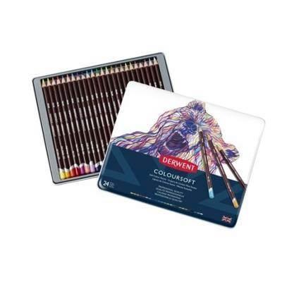 Caja metática de 24 lápices Derwent Coloursoft 701027