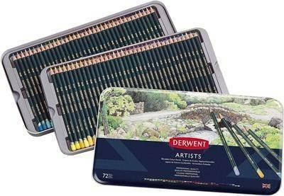 Caja metálica de 72 lápices Derwent Artists  32097