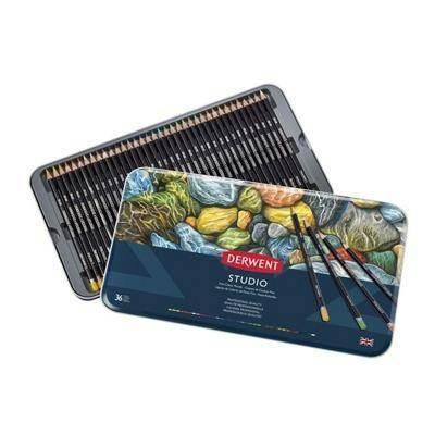 Caja metálica de 36 lápices Derwent Studio 32198