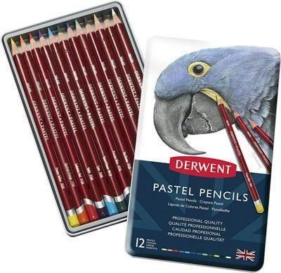 Caja metálica de 12 lápices Derwent Pastel  32991