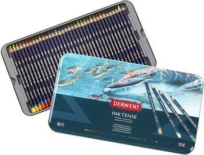 Caja metálica de 36 lápices Derwent Watercolour 32885