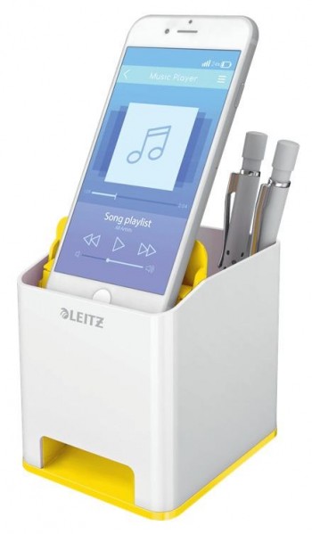 Cubilete Leitz WOW DUAL, amarillo/blanco 53631016