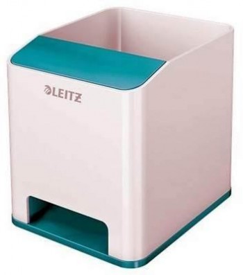 Cubilete Leitz WOW DUAL, turquesa/blanco 53631051