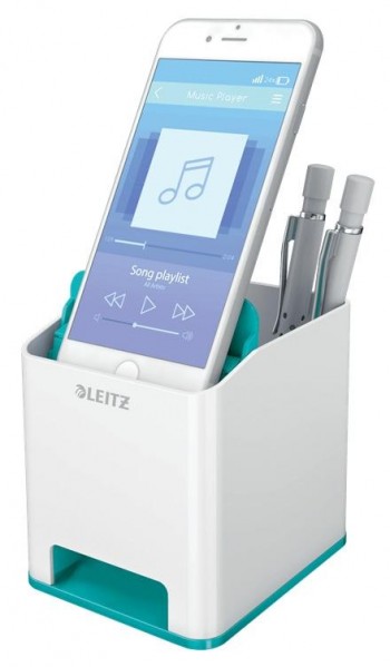 Cubilete Leitz WOW DUAL, turquesa/blanco 53631051