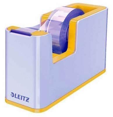 Dispensador de cinta adhesiva Leitz WOW DUAL, amarillo/blanco 53641016
