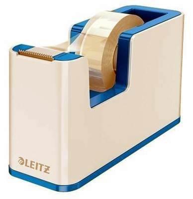 Dispensador de cinta adhesiva Leitz WOW DUAL, azul/blanco 53641036