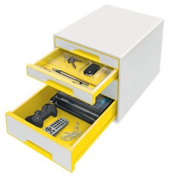 Bucs de cajones WOW Desk Cube 4 cajones amarillo /blanco 52132016
