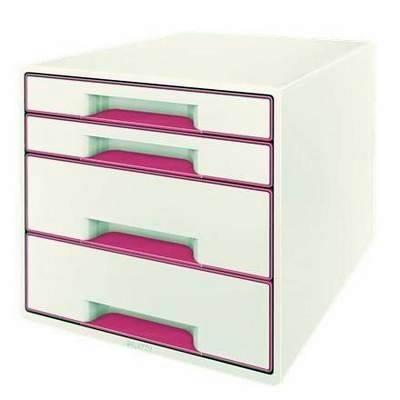 Bucs de cajones WOW Desk Cube 4 cajones fucsia /blanco 52132023