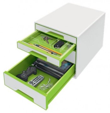 Bucs de cajones WOW Desk Cube 4 cajones verde/blanco 52132054