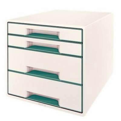 Bucs de cajones WOW Desk Cube 4 cajones turquesa /blanco 52132051