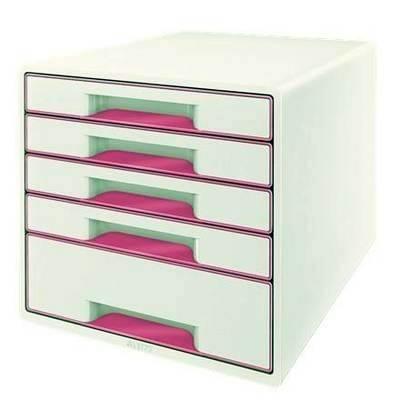 Bucs de cajones WOW Desk Cube 5 cajones fucsia/blanco 52142023