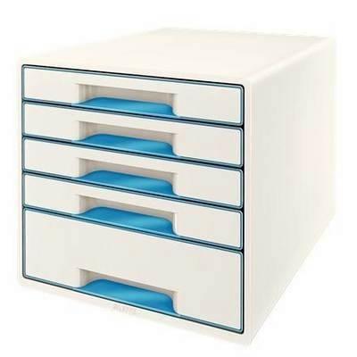 Bucs de cajones WOW Desk Cube 5 cajones azul/blanco 52142036