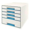 Bucs de cajones WOW Desk Cube 5 cajones azul/blanco 52142036