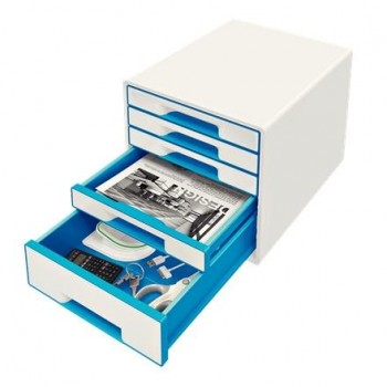 Bucs de cajones WOW Desk Cube 5 cajones azul/blanco 52142036