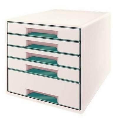 Bucs de cajones WOW Desk Cube 5 cajones turquesa/blanco 52142051