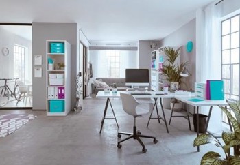 Bucs de cajones WOW Desk Cube 5 cajones turquesa/blanco 52142051