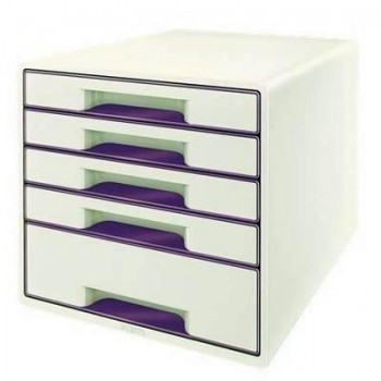 Bucs de cajones WOW Desk Cube 5 cajones violeta/blanco 52142062