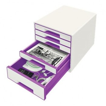 Bucs de cajones WOW Desk Cube 5 cajones violeta/blanco 52142062