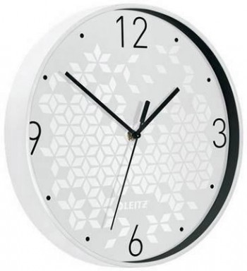 Reloj pared WOW, blanco/negro 90150001
