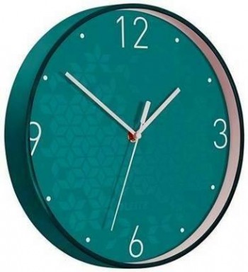 Reloj pared WOW, turquesa/blanco 90150051