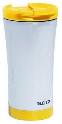Taza Travel térmica WOW 380 ml, blanco/amarillo 90140016