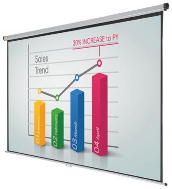 Pantalla mural Nobo 240x160cm mate 1902394W