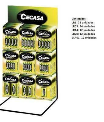 Expositor Pilas Cegasa 319835 162 unidades surtido