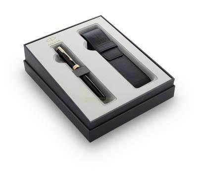 Juego Parker 2121710 pluma + purera Sonnet laca negro GT