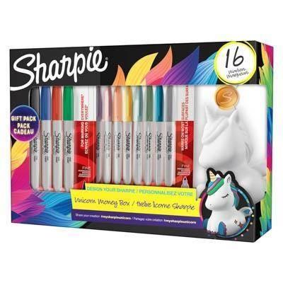 Rotulador Sharpie C/12 Mystic + 4 fine surtido 2164411 Edicion Unicornio