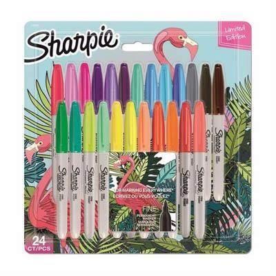 Rotulador Sharpie permanente c/24 fine surtido 2169766 flamenco
