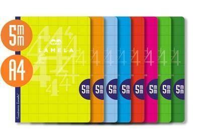 Libreta grapada Lamela 06A4005 A4 50 hojas cuadrovía 5mm