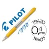 Bolígrato Pilot Super Grip tinta aceite trazo 0,4mm amarillo
