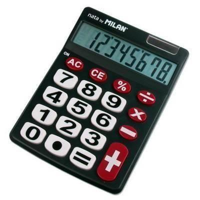 Calculadora Milan 151708BL 8 Digitos Negra