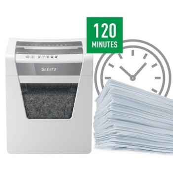Destructora Leitz IQ Office P4 blanco plata