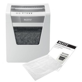 Destructora Leitz IQ Office P4 blanco plata