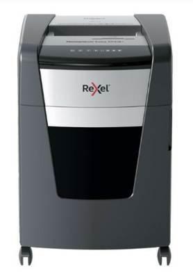 Destructora Rexel Momentum Extra XP418+, negro/plata 2021418XEU