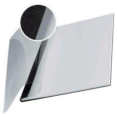 Paq.10 tapas flexibles encuadernación Leitz clasic 3,5mm A4 negro 73980095