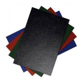 C.50 tapas encuadernación Grafoplas cartón gofrado 900 micras A4 negro