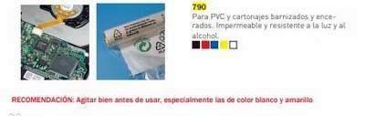 Tinta sellar Trodat para materiales plastico 790 50cc. negro