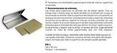 Tampon con almohadilla Trodat especial STK 1 165x90mm