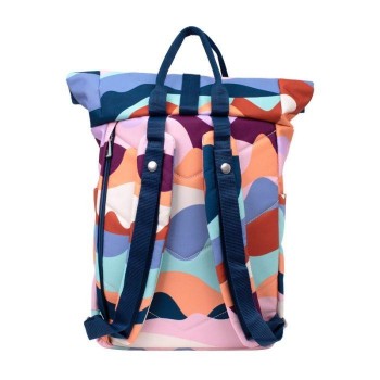 624302FN Mochila urbana con cierre superior enrollable 42cm. serie The Fun, multicolor Milan